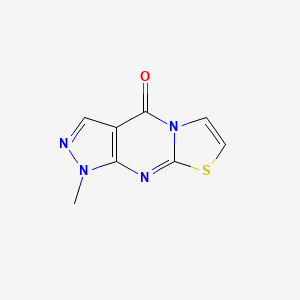 Pyrazolo(3,4-d)thiazolo(3,2-a)pyrimidin-4(1H)-one, 1-methyl-