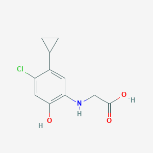 2-((4-Chloro-5-cyclopropyl-2-hydroxyphenyl)amino)acetic acid