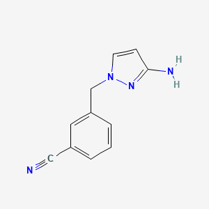 3-(3-Amino-pyrazol-1-ylmethyl)-benzonitrile