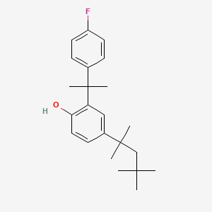 2-[2-(4-Fluorophenyl)propan-2-yl]-4-(2,4,4-trimethylpentan-2-yl)phenol