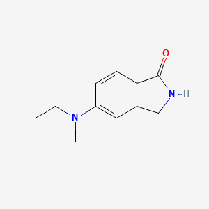 molecular formula C11H14N2O B8453457 5-(Ethyl(methyl)amino)isoindolin-1-one 