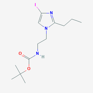[2-(4-Iodo-2-propyl-imidazol-1-yl)-ethyl]carbamic acid tert-butyl ester
