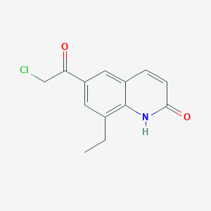 6-Chloroacetyl-8-ethylcarbostyril