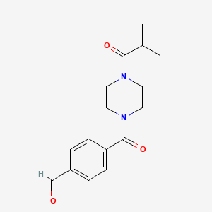 4-(4-Isobutyrylpiperazine-1-carbonyl)benzaldehyde