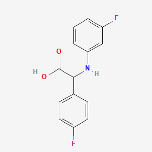 (4-Fluoro-phenyl)-(3-fluoro-phenylamino)-acetic acid