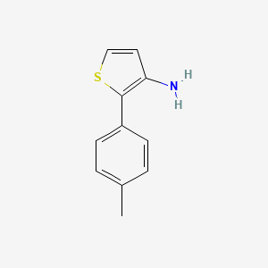 molecular formula C11H11NS B8453863 3-Amino-2-(4-tolyl)thiophene 