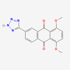 9,10-Anthracenedione, 1,4-dimethoxy-6-(1H-tetrazol-5-yl)-