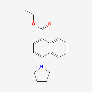 4-Pyrrolidin-1-ylnaphthalene-1-carboxylic acid ethyl ester