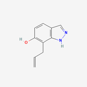 molecular formula C10H10N2O B8453908 7-Allyl-1H-indazol-6-ol 