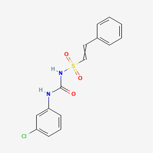 N-[(3-Chlorophenyl)carbamoyl]-2-phenylethene-1-sulfonamide