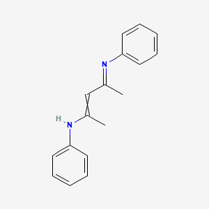 molecular formula C17H18N2 B8453932 4-(Phenylamino)-2-(phenylimino)-3-pentene 