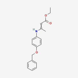 Ethyl 3-[4-(benzyloxy)anilino]but-2-enoate