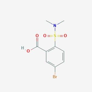 molecular formula C9H10BrNO4S B8453950 5-bromo-2-(N,N-dimethylsulfamoyl)benzoic acid 