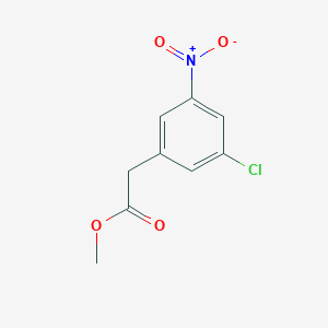 molecular formula C9H8ClNO4 B8453983 methyl 3-chloro-5-nitrophenylacetate CAS No. 385432-72-4
