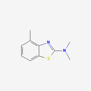 molecular formula C10H12N2S B8453999 N,N,4-trimethyl-1,3-benzothiazol-2-amine 