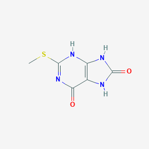 molecular formula C6H6N4O2S B084541 6,8-Dihydroxy-2-methylmercaptopurine CAS No. 14443-37-9