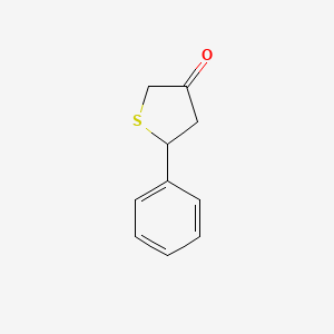 molecular formula C10H10OS B8454125 5-Phenyltetrahydrothiophene-3-one 