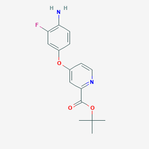 Tert-butyl 4-(4-amino-3-fluorophenoxy)picolinate