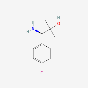 (R)-1-amino-1-(4-fluorophenyl)-2-methylpropan-2-ol