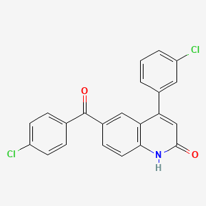 6-(4-chlorobenzoyl)-4-(3-chlorophenyl)-2(1H)-quinolinone