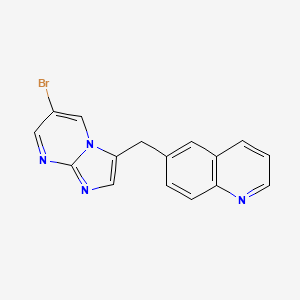 6-((6-Bromoimidazo[1,2-a]pyrimidin-3-yl)methyl)quinoline
