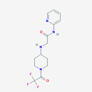 N-Pyridin-2-yl-N~2~-[1-(trifluoroacetyl)piperidin-4-yl]glycinamide