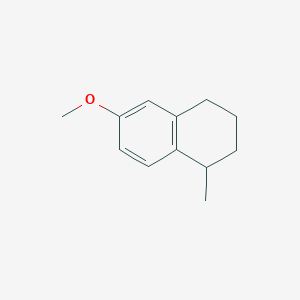 molecular formula C12H16O B8454752 6-Methoxy-1-methyl-1,2,3,4-tetrahydronaphthalene 