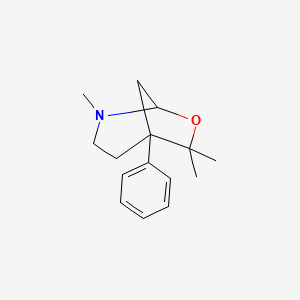 B8454876 2,6,6-Trimethyl-5-phenyl-7-oxa-2-azabicyclo[3.2.1]octane CAS No. 89090-60-8