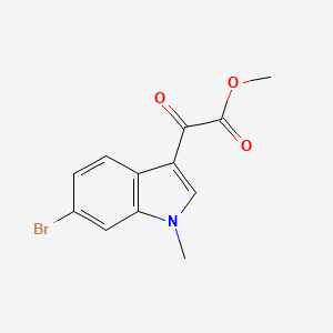 molecular formula C12H10BrNO3 B8454895 methyl 2-(6-bromo-1-methyl-1H-indol-3-yl)-2-oxoacetate 