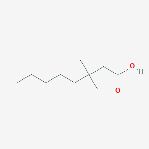 molecular formula C10H20O2 B084549 3,3-Dimethyloctanoic acid CAS No. 14352-59-1