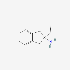 molecular formula C11H15N B8454912 2-Ethyl-indan-2-ylamine 