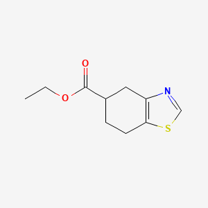 molecular formula C10H13NO2S B8455023 Ethyl 4,5,6,7-tetrahydrobenzothiazole-5-carboxylate 
