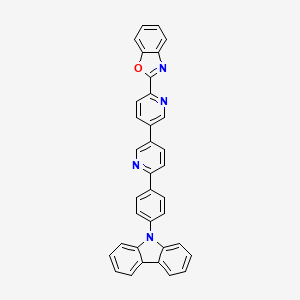 molecular formula C35H22N4O B8455128 2-[5-[6-(4-Carbazol-9-ylphenyl)pyridin-3-yl]pyridin-2-yl]-1,3-benzoxazole 