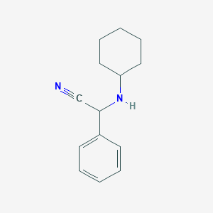 molecular formula C14H18N2 B8455235 Phenyl(cyclohexylamino)acetonitrile 
