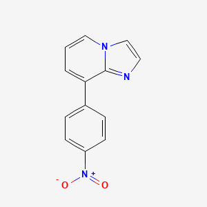 molecular formula C13H9N3O2 B8455256 8-(4-Nitrophenyl)imidazo[1,2-a]pyridine CAS No. 104271-49-0