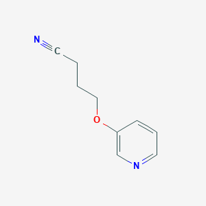 molecular formula C9H10N2O B8455266 4-(3-Pyridinyloxy)butyronitrile 