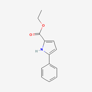 molecular formula C13H13NO2 B8455279 Ethyl 5-phenyl-1H-pyrrole-2-carboxylate 