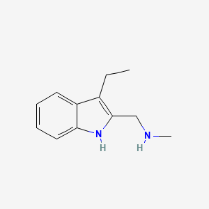 (3-ethyl-1H-indol-2-yl)-N-methylmethanamine