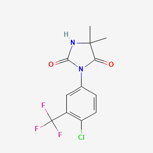 2,4-Imidazolidinedione, 3-(4-chloro-3-(trifluoromethyl)phenyl)-5,5-dimethyl-