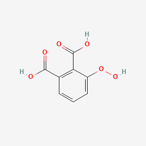 molecular formula C8H6O6 B8455368 3-Hydroperoxyphthalic acid 