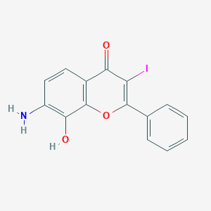 7-Amino-8-hydroxy-3-iodo-2-phenyl-chromen-4-one