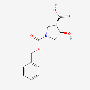 (3S,4R)-1-benzyloxycarbonyl-4-hydroxypyrrolidine-3-carboxylic acid