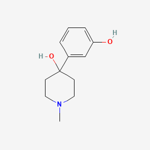 1-Methyl-4-hydroxy-4-(3-hydroxyphenyl)piperidine