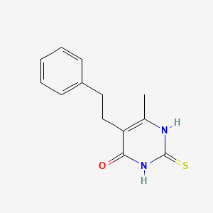 molecular formula C13H14N2OS B8455514 5-(2-Phenylethyl)-6-methyl-2-thiouracil 
