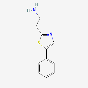 molecular formula C11H12N2S B8455547 2-(5-Phenylthiazol-2-yl)ethanamine 