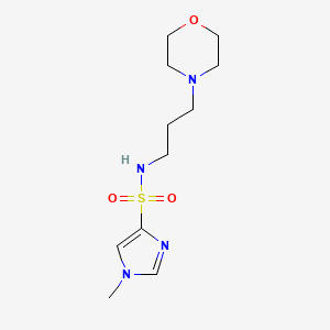 molecular formula C11H20N4O3S B8455568 1H-Imidazole-4-sulfonamide, 1-methyl-N-(3-(4-morpholinyl)propyl)- CAS No. 137048-91-0