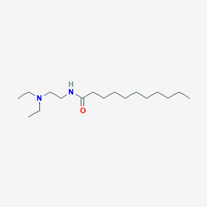 molecular formula C17H36N2O B8455582 N-[2-(Diethylamino)ethyl]undecanamide CAS No. 70745-24-3