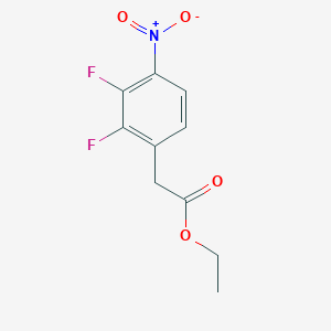molecular formula C10H9F2NO4 B8455591 Ethyl 2,3-difluoro-4-nitrophenylacetate 