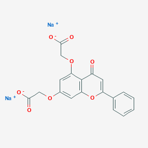 molecular formula C19H12Na2O8 B084557 Flavodate disodium CAS No. 13358-62-8