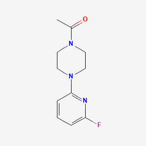 molecular formula C11H14FN3O B8456081 1-Acetyl-4-(6-fluoropyridin-2-yl)piperazine 